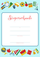 Kinder Siegerurkunde 'Kinder, lernen'