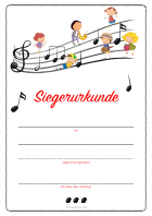 Kinder Siegerurkunde 'Kinder mit Noten'