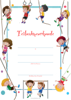 Kinder Teilnahmeurkunde 'Klettern'