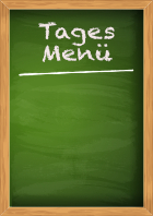 Restaurant Plakat Kreidetafel, Tages Menü