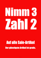 Plakat 'Nimm3, Zahl 2' - XXL-Plakat