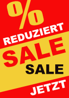 Plakat 'Reduziert, Sale' - XXL-Plakat