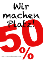 Plakat 'Wir machen Platz' - XXL-Plakat