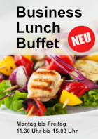Restaurant Plakat Business Lunch Buffet, Neu