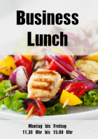 Restaurant Plakat Business Lunch