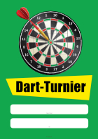 Plakat Dart-Turnier - XXL-Plakat