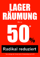 Plakat Lagerräumung (Rot)