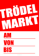 Plakat Trödelmarkt