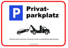 Schild, Parkverbot mit Parkplatz Zeichen