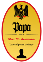 Fun-Schild Papa