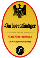 Fun-Schild Sachverständiger