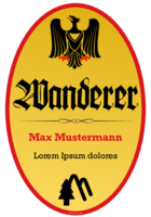 Fun-Schild Wanderer
