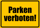 Schild, Parkverbot