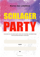 Plakat Schlager Party (Wann, Wo)