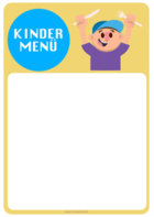 Speisekarte Kindermenü - 1