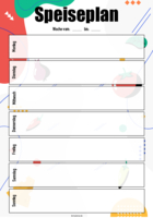 Speiseplan 1, Montag - Sonntag, Früchte