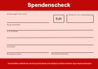 XXL Spendenscheck (Rot)