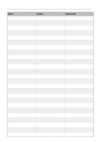 Unterschriftsliste