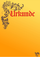 Urkunde Floral, Gold (bold)