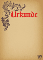Urkunde Floral, Urkundenpapier (bold)