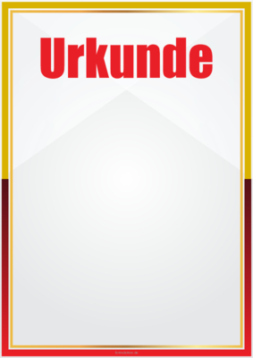 Moderne Urkunde (Gold)