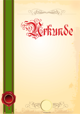 Siegel Urkunde (Grün)