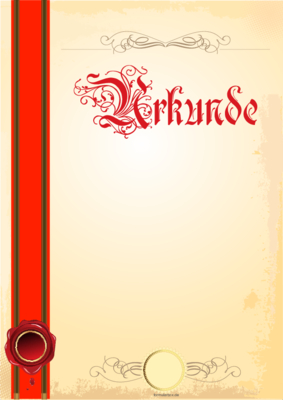 Siegel Urkunde (Rot)