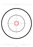 Zielscheibe Schwarz, Rot, Viereck