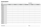 Reinigungsplan vorlage excel Reinigungsplan vorlage excel