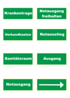 Rettungsschilder