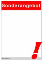 Schild, Plakat 'Sonderangebot'
