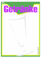 Getränkekarte (Blanko)