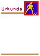 Urkunde Fußball (Blanko)
