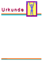Urkunde Gewichtheben (Blanko)