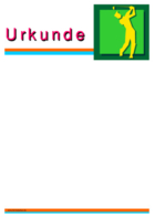 Urkunde Golf (Blanko)