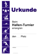 Urkunde Hallenturnier