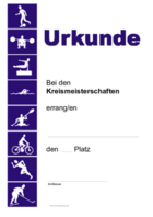 Urkunde Kreismeisterschaften