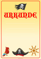 Urkunde Piraten, Blanko