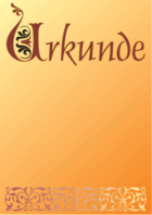Klassische Urkunde, Bordüre unten (Gold)