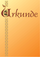 Klassische Urkunde, Bordüre links (Gold)