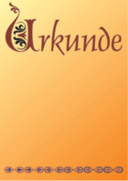 Klassische Urkunde, Ornamente unten (Gold)