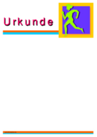 Urkunde Laufsport (Blanko)