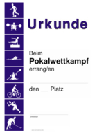 Urkunde Pokalwettkampf