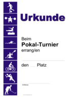 Urkunde Pokalturnier