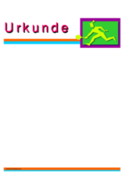 Urkunde Tennis, Damen (Blanko)
