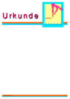 Urkunde Turmspringen (Blanko)