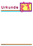 Urkunde Volleyball (Blanko)