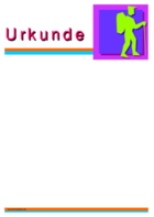 Urkunde Wandern (Blanko)