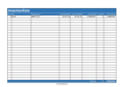 Inventarliste (Excel)