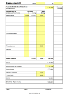 Kassenbericht (Excel) hier downloaden